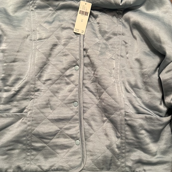 Saturday Sunday by Anthropologie satin jacket with sherpa lining - Picture 3 of 9